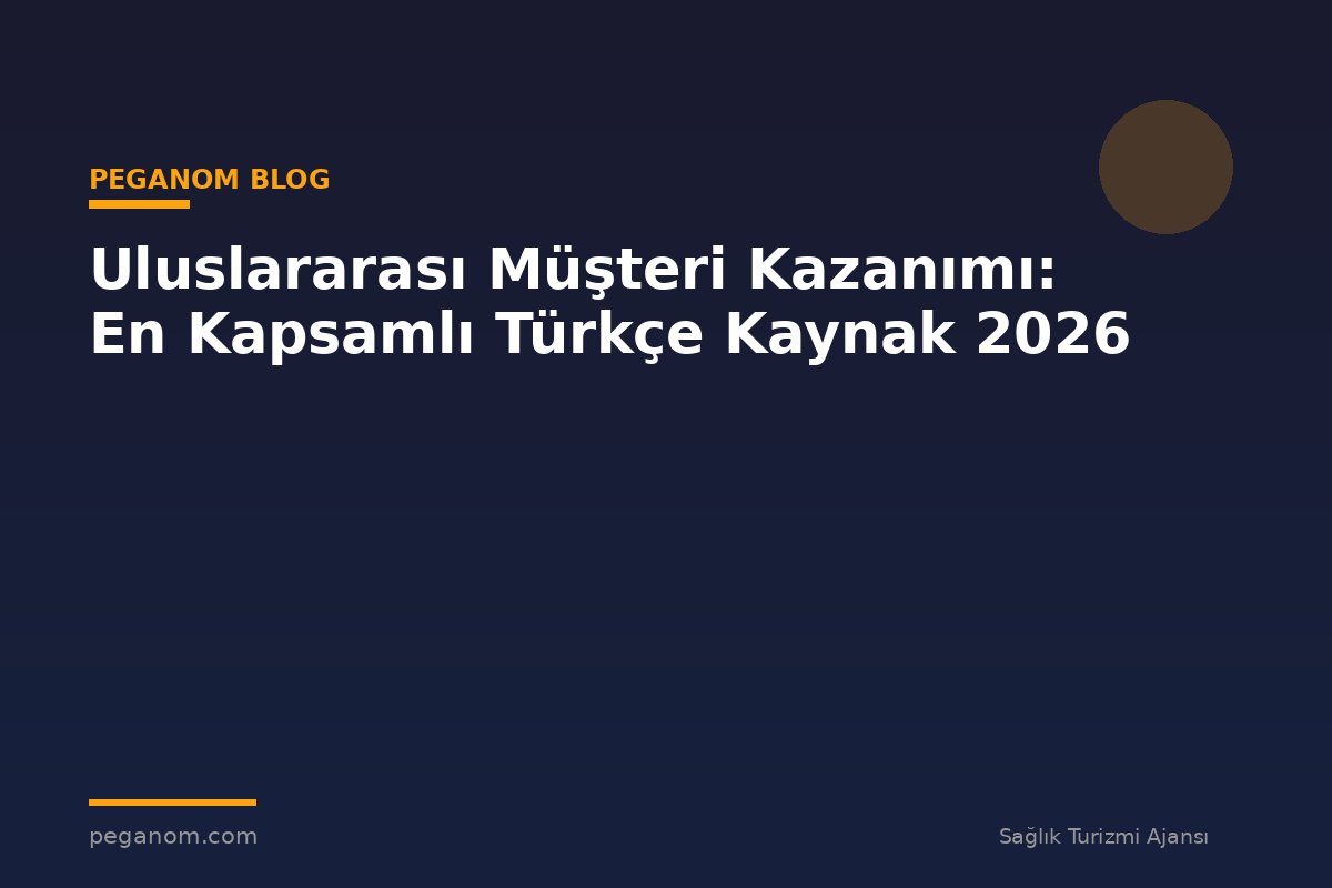 Uluslararası Müşteri Kazanımı: En Kapsamlı Türkçe Kaynak 2026