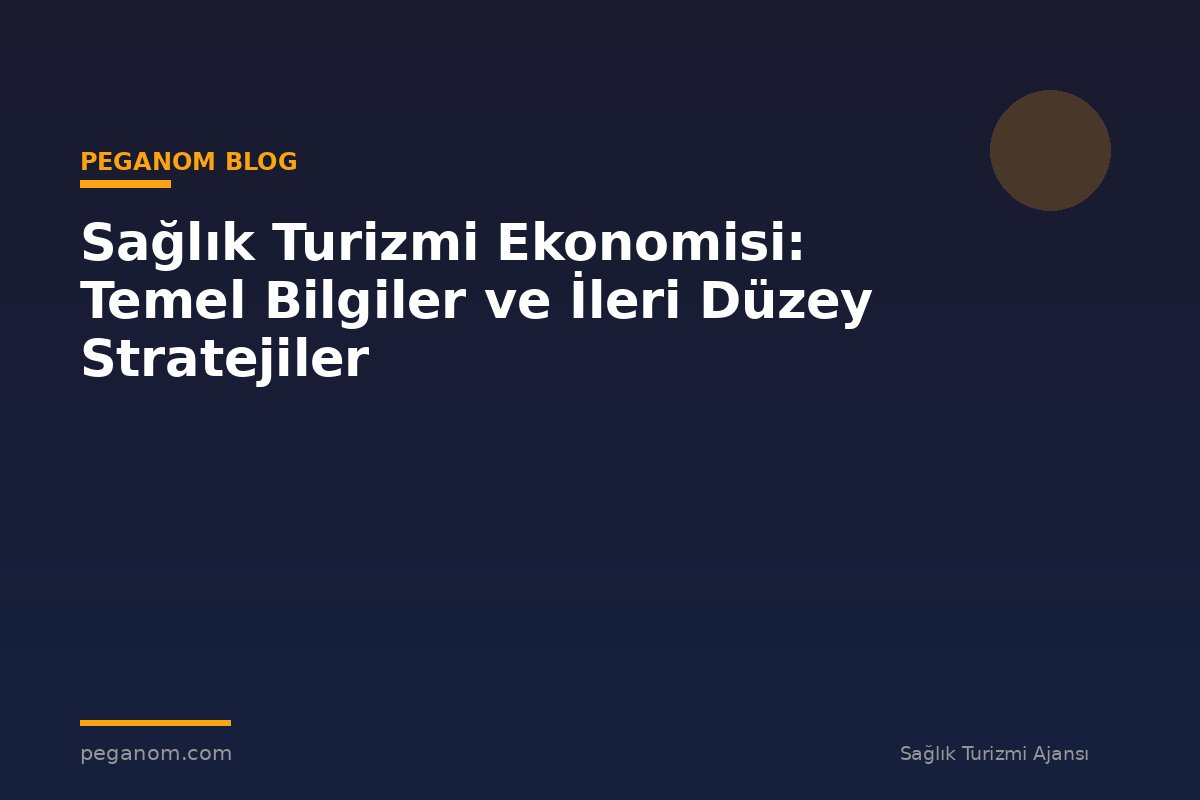 Sağlık Turizmi Ekonomisi: Temel Bilgiler ve İleri Düzey Stratejiler