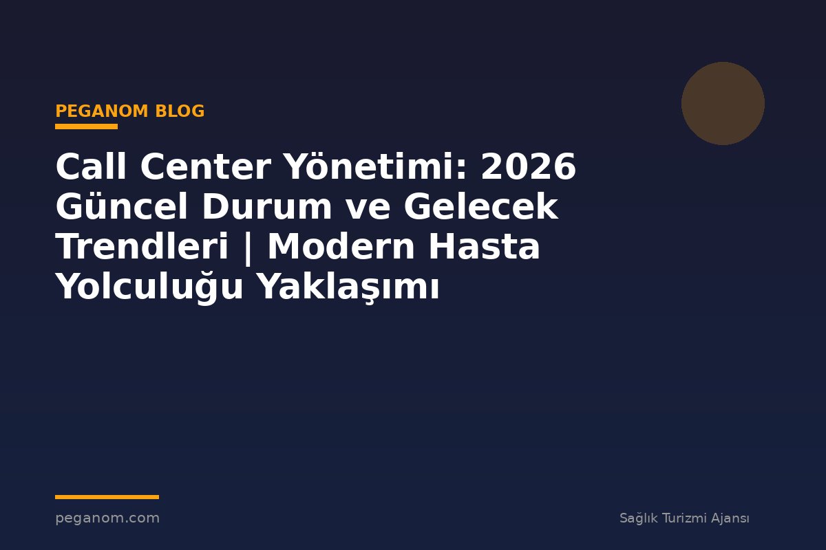 Call Center Yönetimi: 2026 Güncel Durum ve Gelecek Trendleri | Modern Hasta Yolculuğu Yaklaşımı