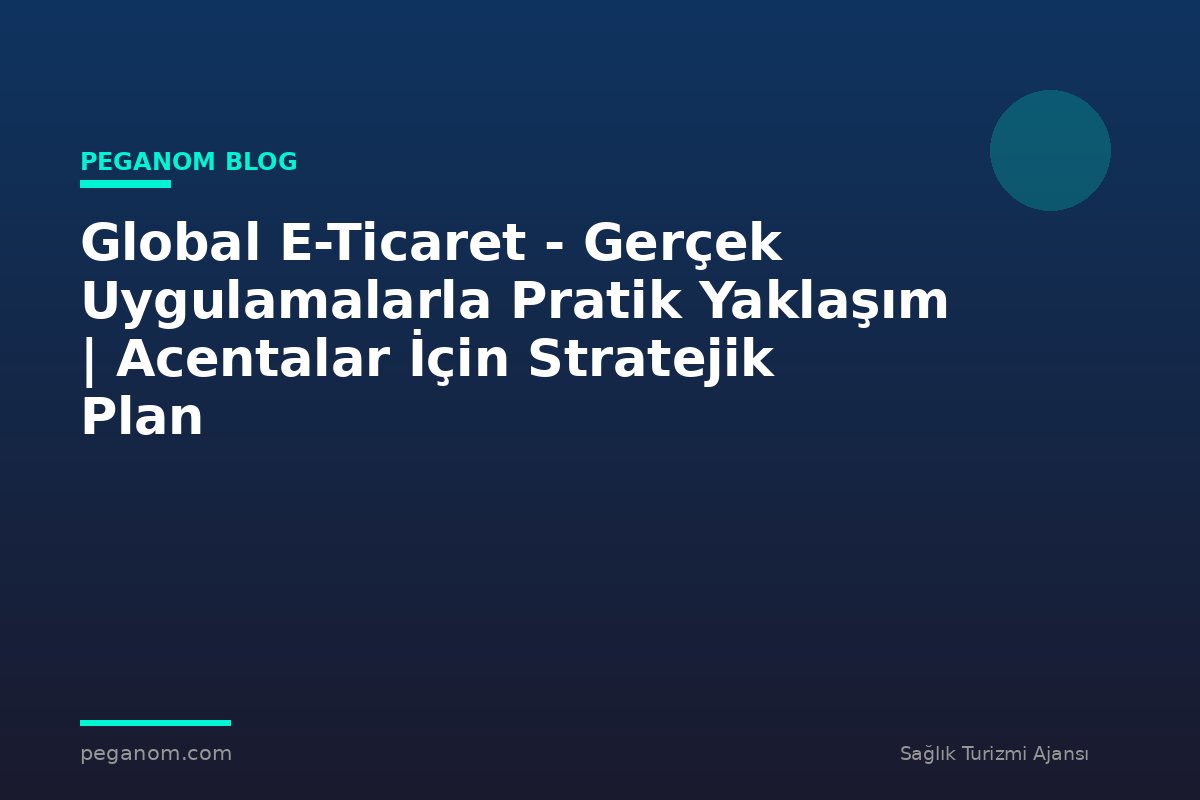Global E-Ticaret - Gerçek Uygulamalarla Pratik Yaklaşım | Acentalar İçin Stratejik Plan