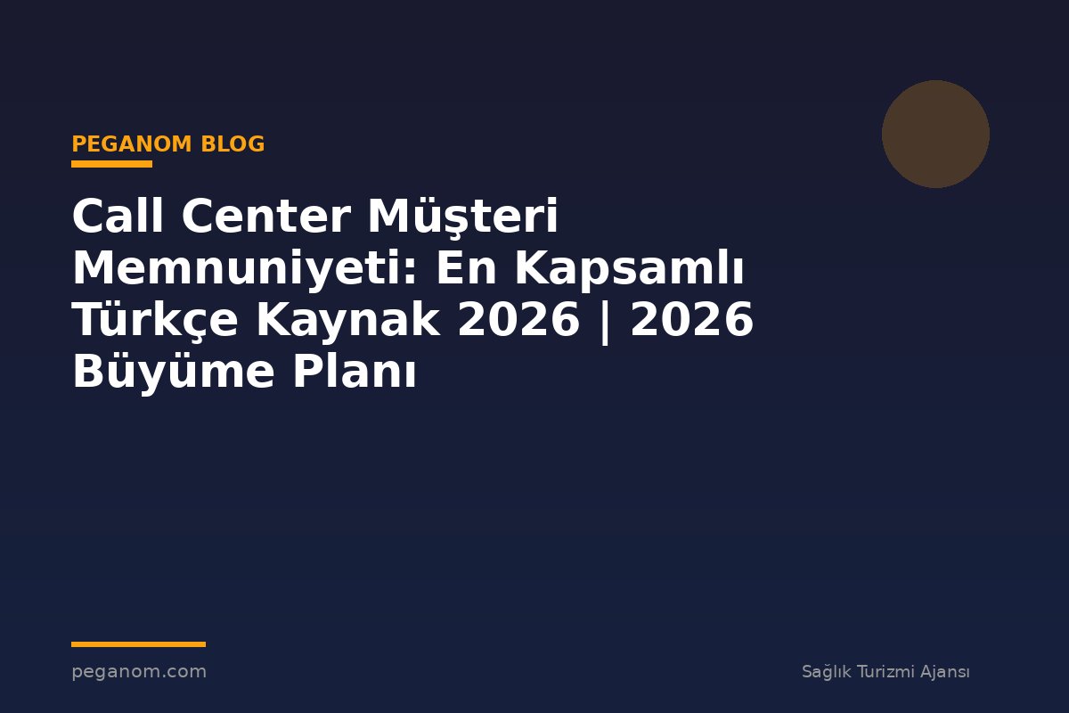Call Center Müşteri Memnuniyeti: En Kapsamlı Türkçe Kaynak 2026 | 2026 Büyüme Planı