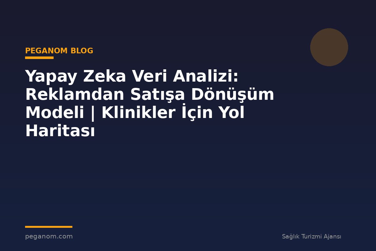 Yapay Zeka Veri Analizi: Reklamdan Satışa Dönüşüm Modeli | Klinikler İçin Yol Haritası