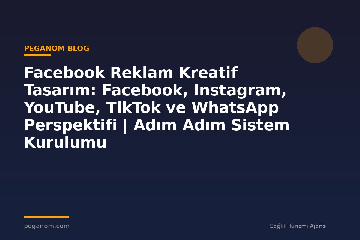 Facebook Reklam Kreatif Tasarım: Facebook, Instagram, YouTube, TikTok ve WhatsApp Perspektifi | Adım Adım Sistem Kurulumu