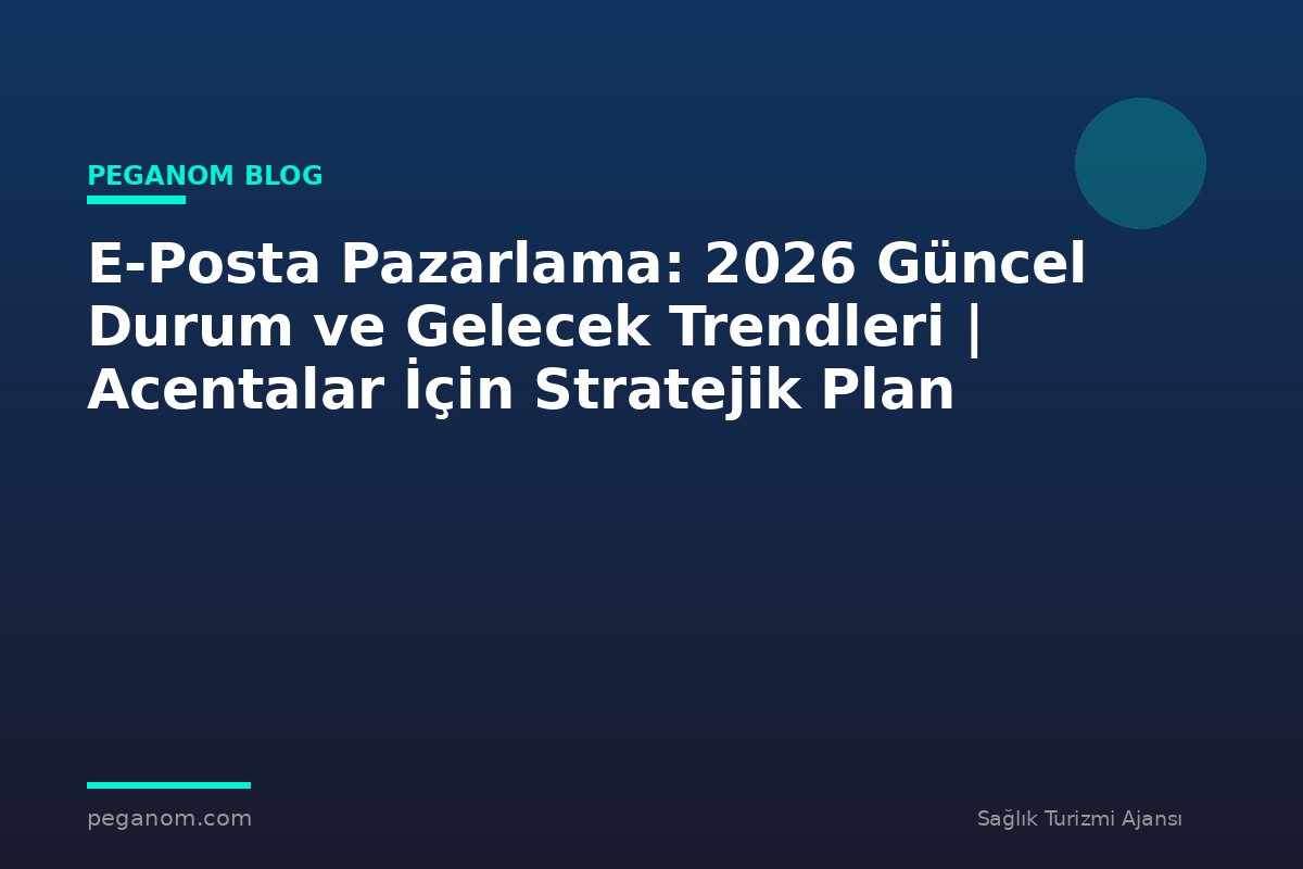 E-Posta Pazarlama: 2026 Güncel Durum ve Gelecek Trendleri | Acentalar İçin Stratejik Plan