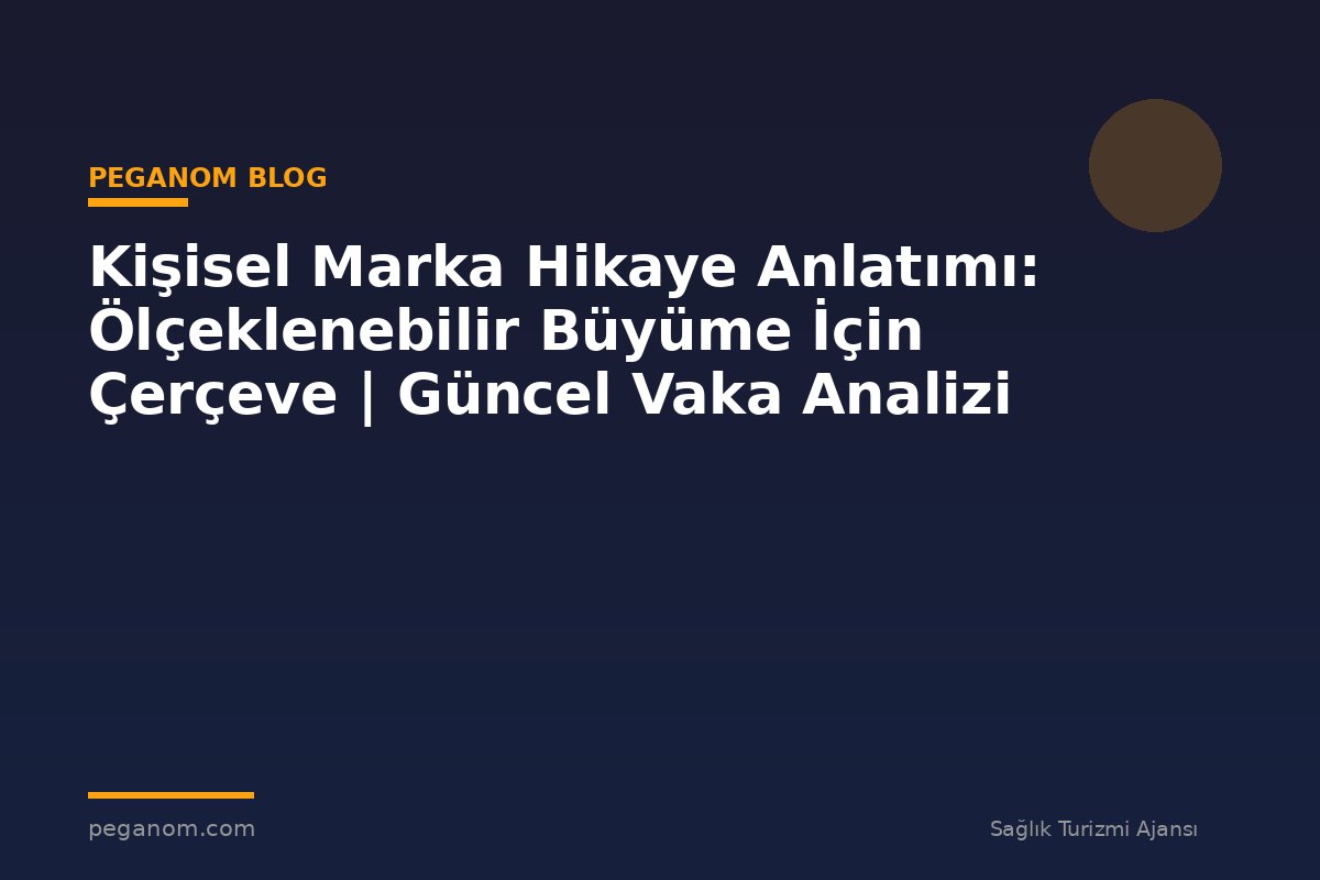 Kişisel Marka Hikaye Anlatımı: Ölçeklenebilir Büyüme İçin Çerçeve | Güncel Vaka Analizi