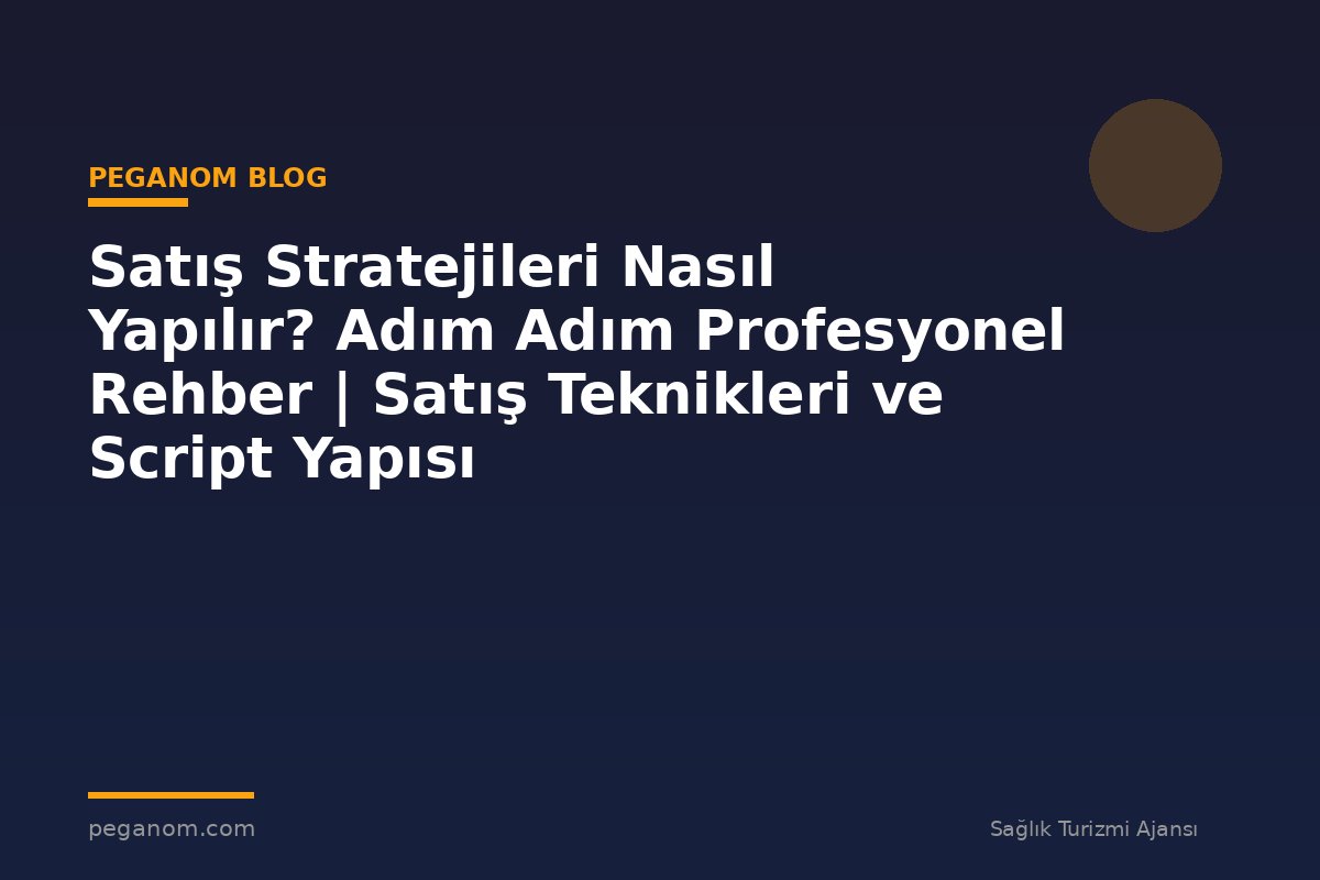 Satış Stratejileri Nasıl Yapılır? Adım Adım Profesyonel Rehber | Satış Teknikleri ve Script Yapısı