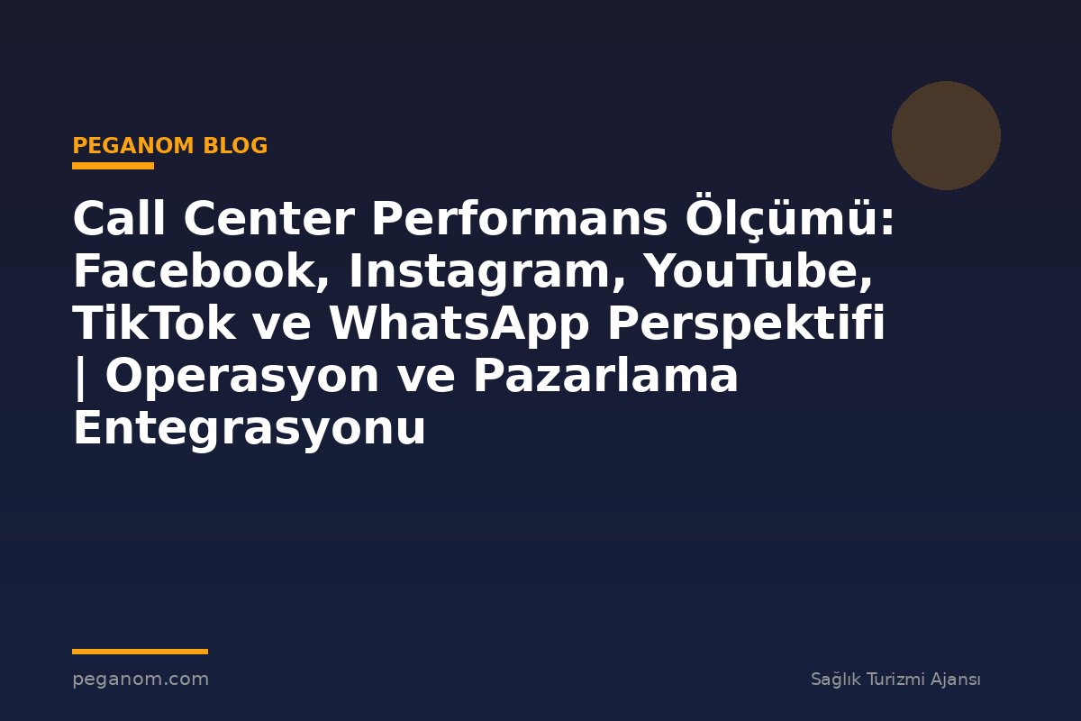 Call Center Performans Ölçümü: Facebook, Instagram, YouTube, TikTok ve WhatsApp Perspektifi | Operasyon ve Pazarlama Entegrasyonu