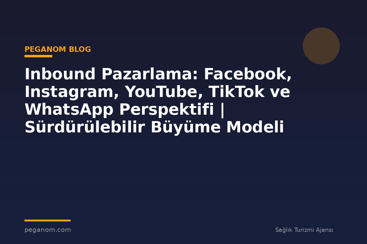Inbound Pazarlama: Facebook, Instagram, YouTube, TikTok ve WhatsApp Perspektifi | Sürdürülebilir Büyüme Modeli