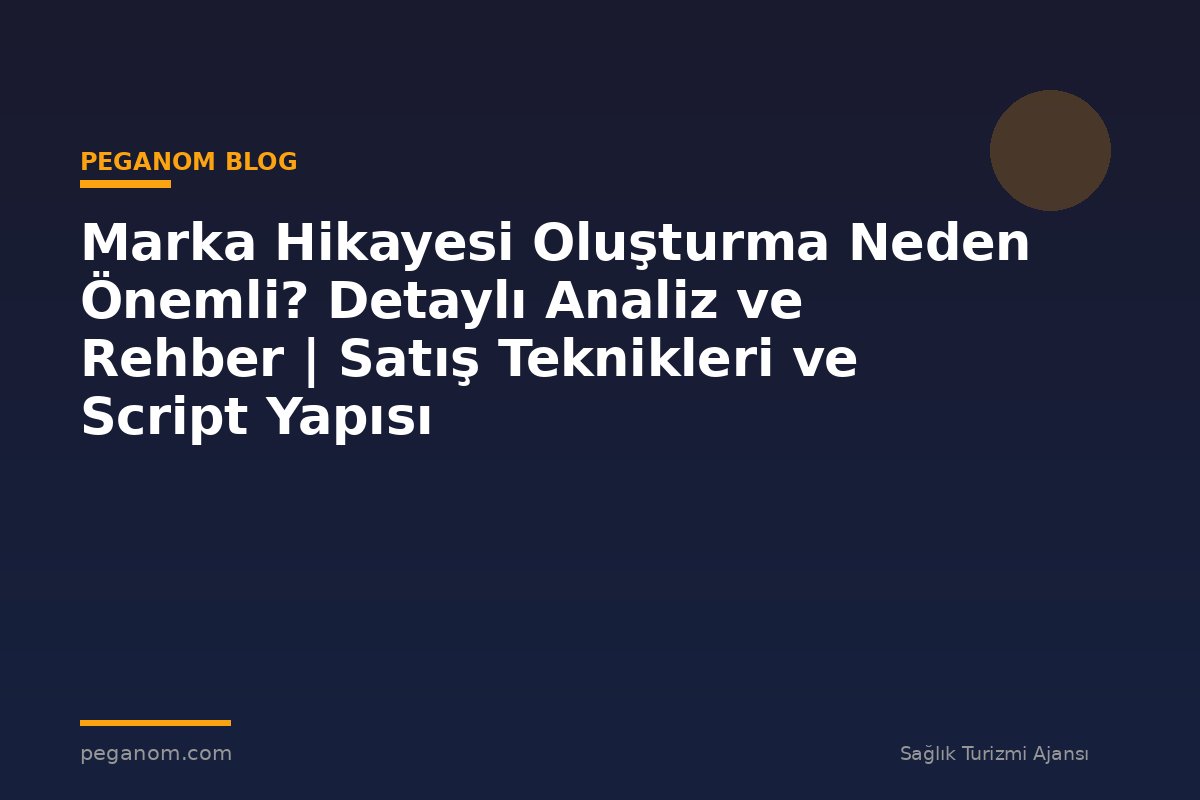 Marka Hikayesi Oluşturma Neden Önemli? Detaylı Analiz ve Rehber | Satış Teknikleri ve Script Yapısı