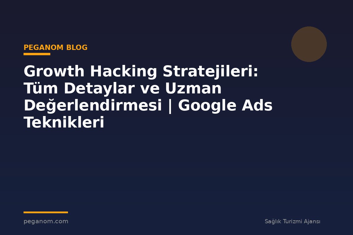 Growth Hacking Stratejileri: Tüm Detaylar ve Uzman Değerlendirmesi | Google Ads Teknikleri