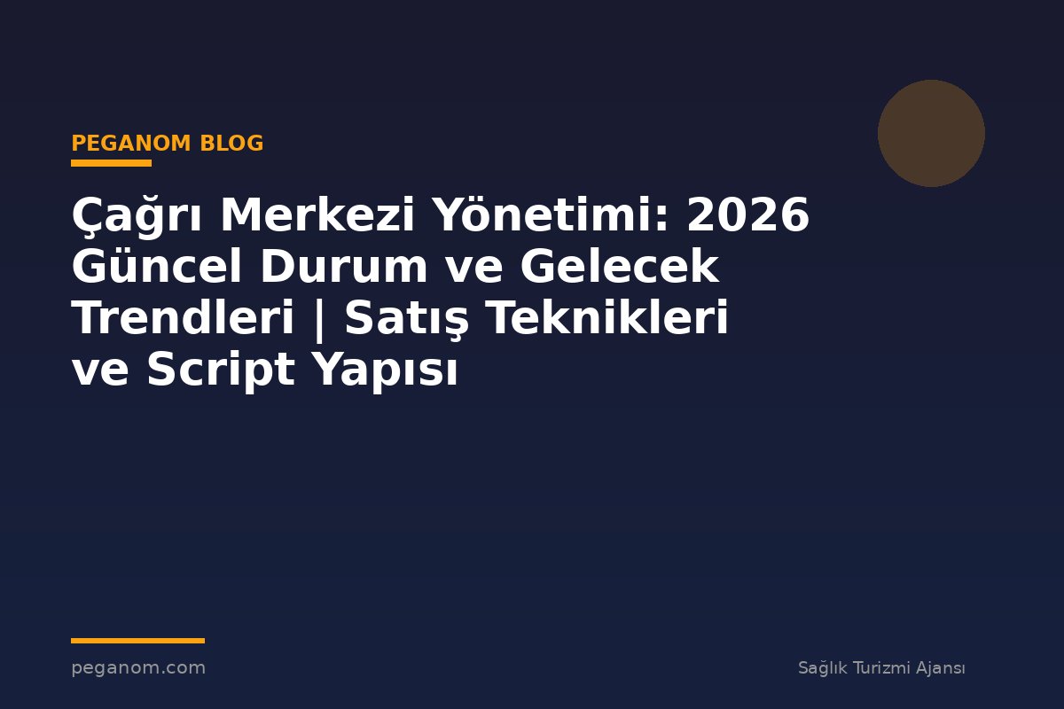 Çağrı Merkezi Yönetimi: 2026 Güncel Durum ve Gelecek Trendleri | Satış Teknikleri ve Script Yapısı