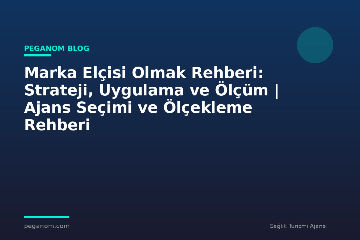 Marka Elçisi Olmak Rehberi: Strateji, Uygulama ve Ölçüm | Ajans Seçimi ve Ölçekleme Rehberi