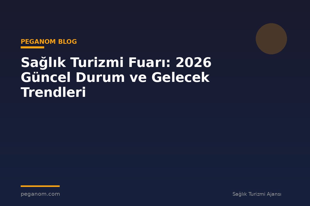 Sağlık Turizmi Fuarı: 2026 Güncel Durum ve Gelecek Trendleri