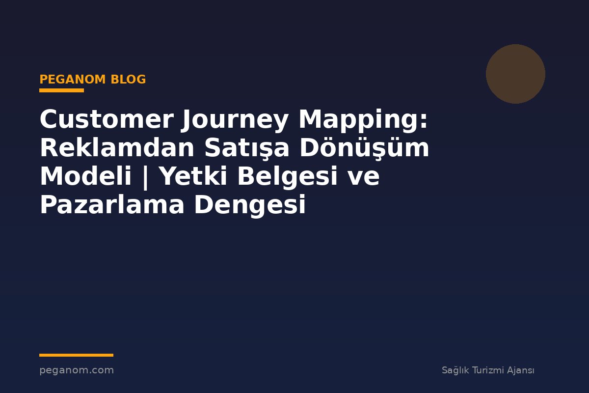 Customer Journey Mapping: Reklamdan Satışa Dönüşüm Modeli | Yetki Belgesi ve Pazarlama Dengesi