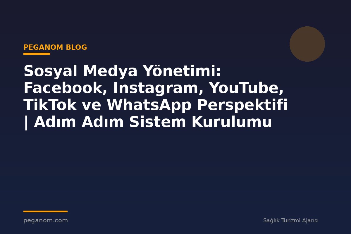 Sosyal Medya Yönetimi: Facebook, Instagram, YouTube, TikTok ve WhatsApp Perspektifi | Adım Adım Sistem Kurulumu