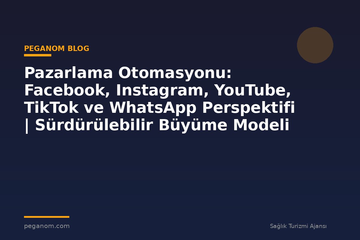 Pazarlama Otomasyonu: Facebook, Instagram, YouTube, TikTok ve WhatsApp Perspektifi | Sürdürülebilir Büyüme Modeli