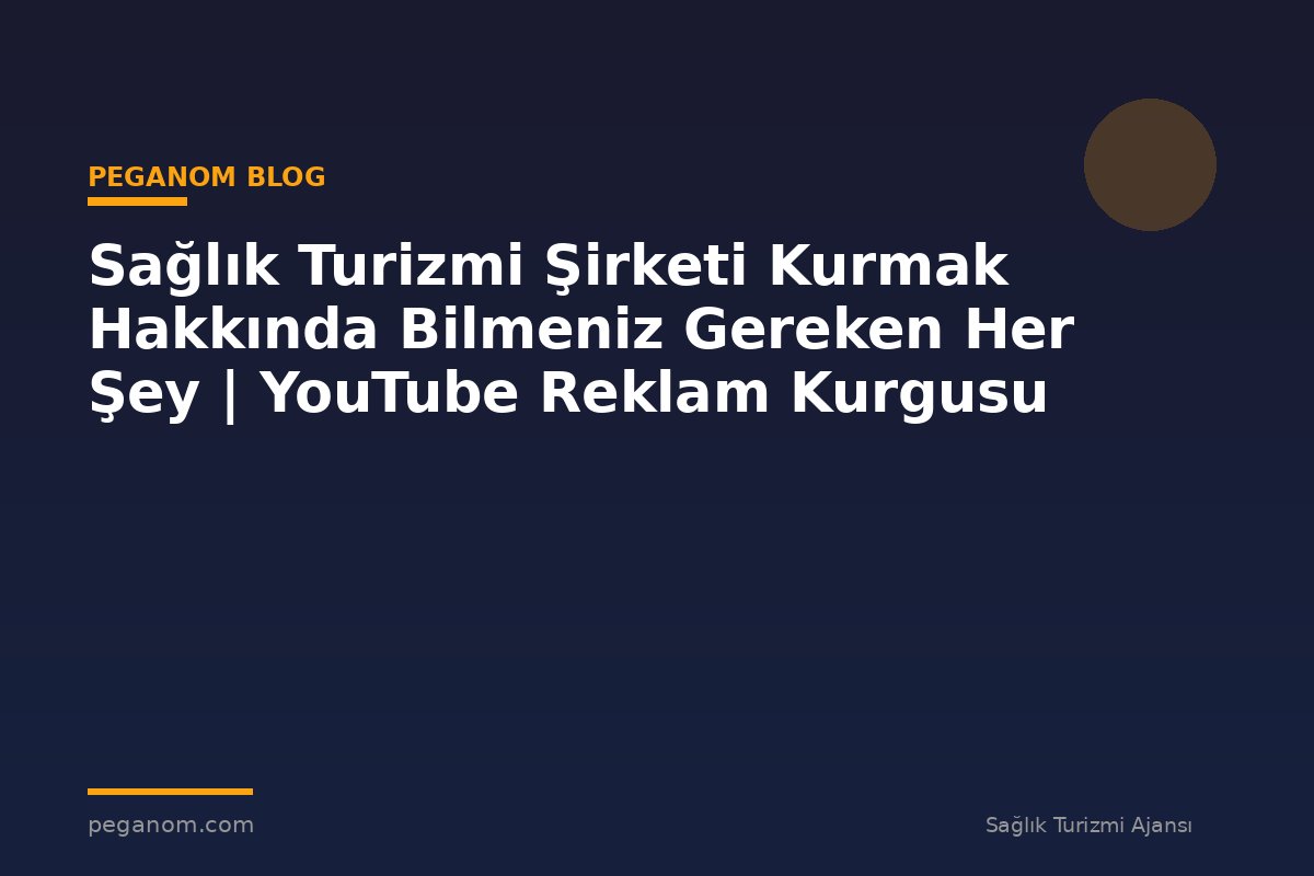 Sağlık Turizmi Şirketi Kurmak Hakkında Bilmeniz Gereken Her Şey | YouTube Reklam Kurgusu