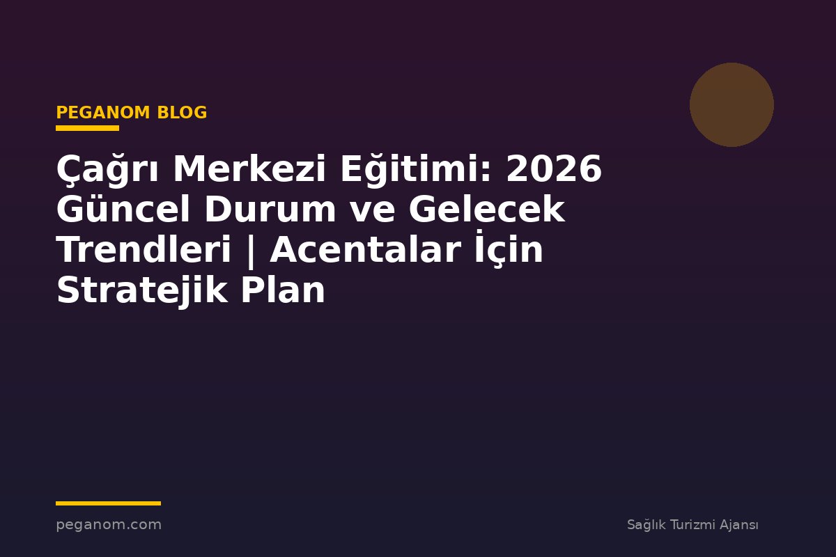 Çağrı Merkezi Eğitimi: 2026 Güncel Durum ve Gelecek Trendleri | Acentalar İçin Stratejik Plan