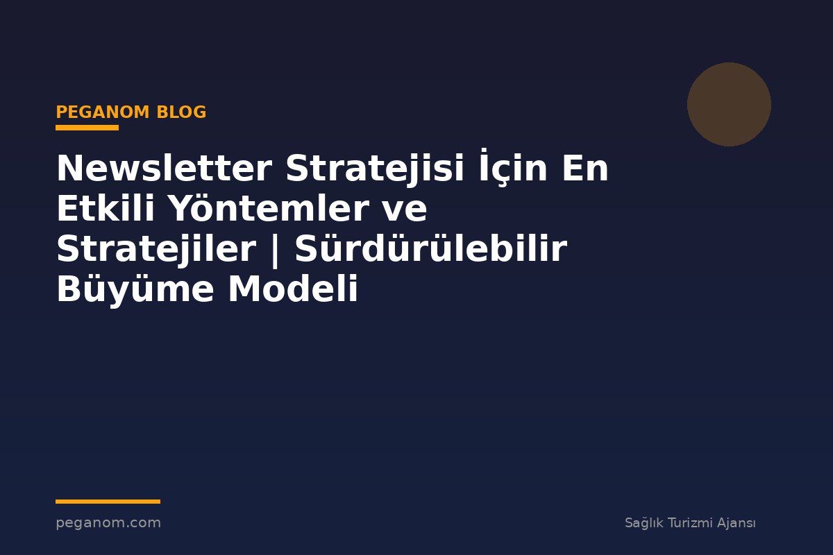 Newsletter Stratejisi İçin En Etkili Yöntemler ve Stratejiler | Sürdürülebilir Büyüme Modeli