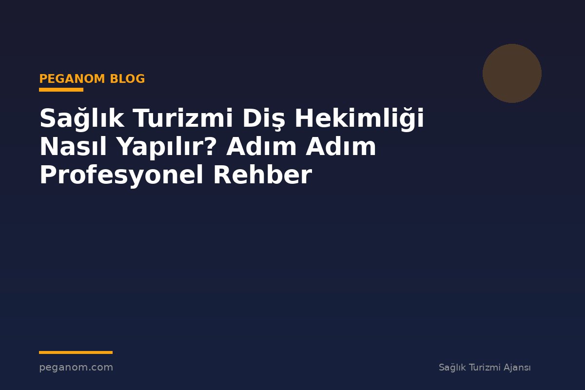 Sağlık Turizmi Diş Hekimliği Nasıl Yapılır? Adım Adım Profesyonel Rehber