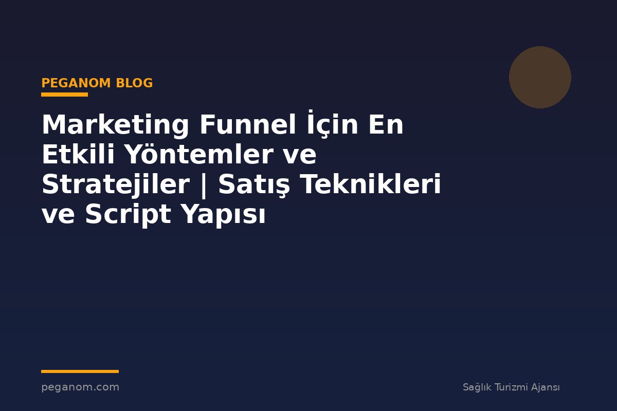 Marketing Funnel İçin En Etkili Yöntemler ve Stratejiler | Satış Teknikleri ve Script Yapısı