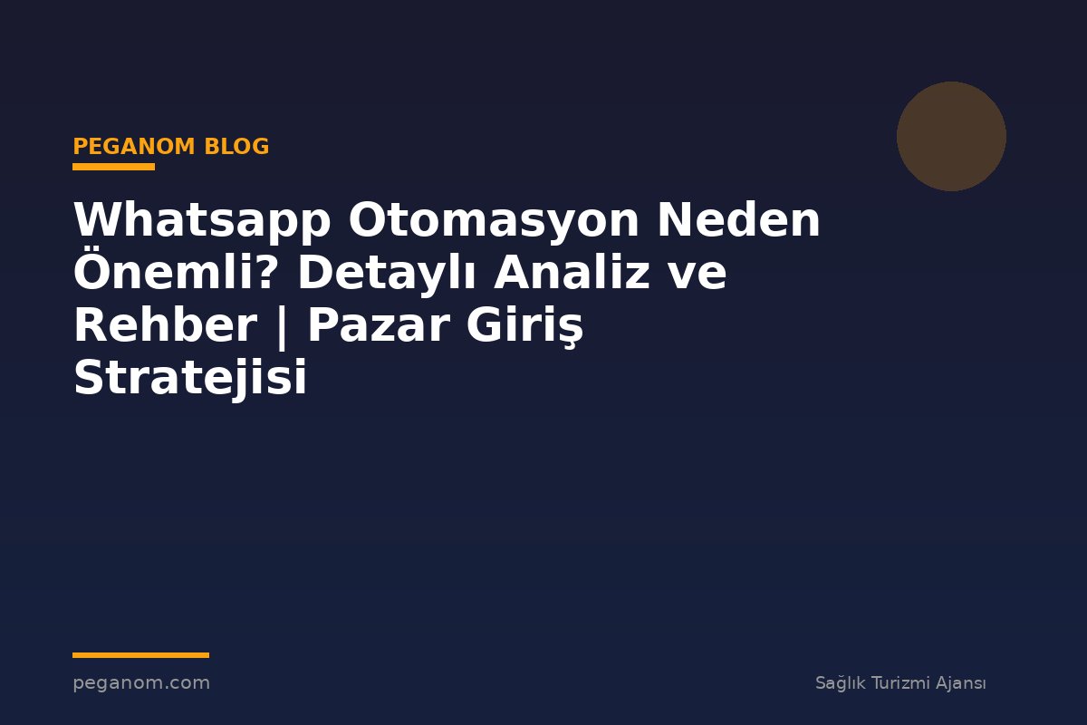 Whatsapp Otomasyon Neden Önemli? Detaylı Analiz ve Rehber | Pazar Giriş Stratejisi