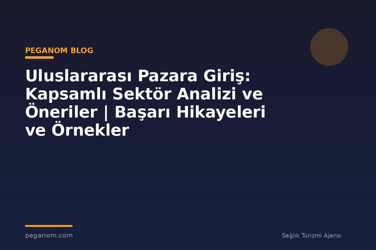 Uluslararası Pazara Giriş: Kapsamlı Sektör Analizi ve Öneriler | Başarı Hikayeleri ve Örnekler
