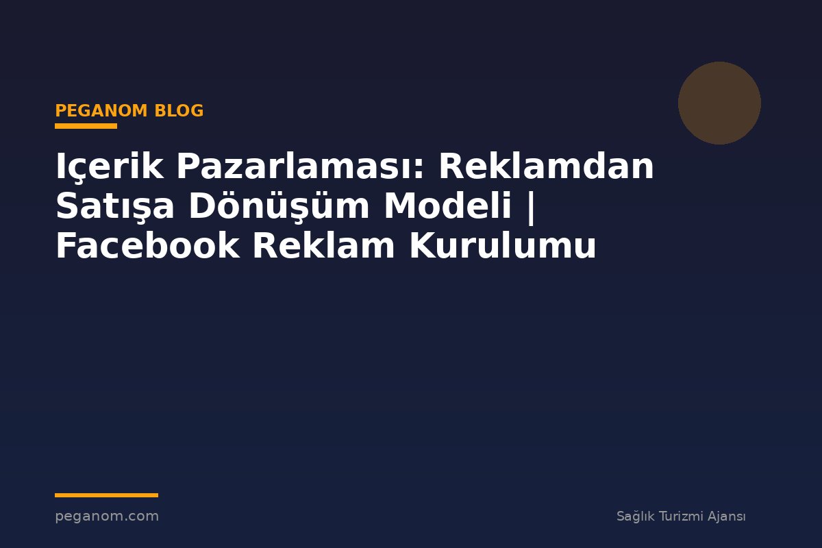 Içerik Pazarlaması: Reklamdan Satışa Dönüşüm Modeli | Facebook Reklam Kurulumu