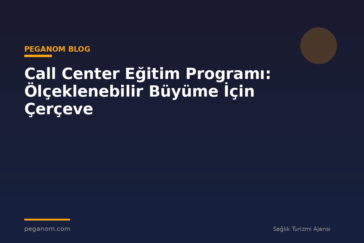Call Center Eğitim Programı: Ölçeklenebilir Büyüme İçin Çerçeve
