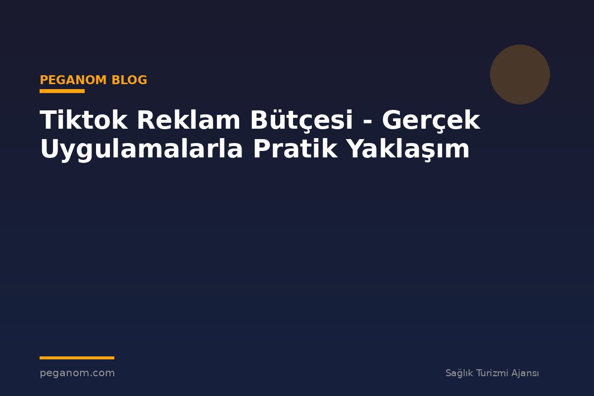 Tiktok Reklam Bütçesi - Gerçek Uygulamalarla Pratik Yaklaşım