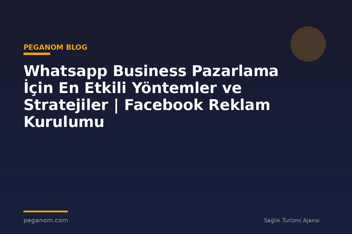 Whatsapp Business Pazarlama İçin En Etkili Yöntemler ve Stratejiler | Facebook Reklam Kurulumu