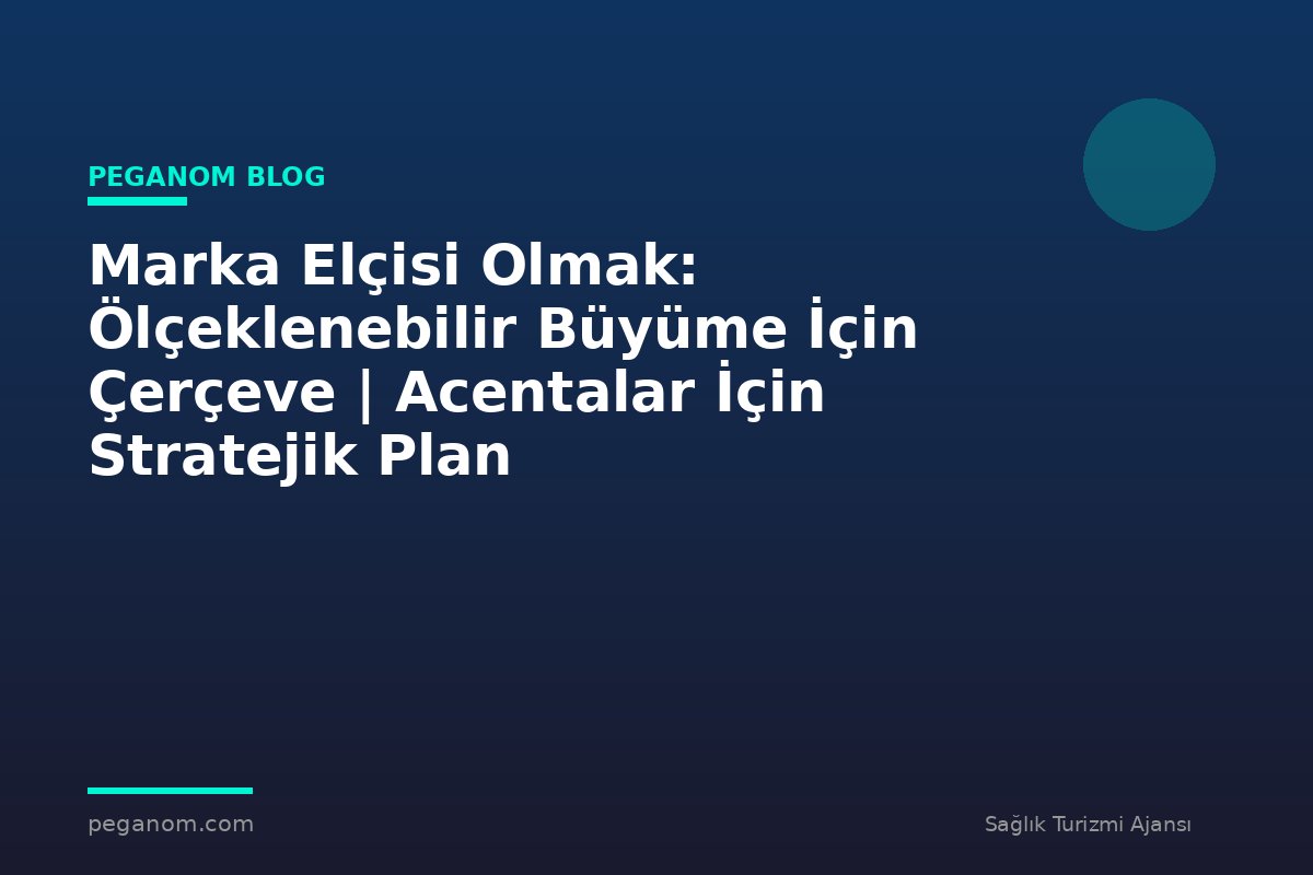 Marka Elçisi Olmak: Ölçeklenebilir Büyüme İçin Çerçeve | Acentalar İçin Stratejik Plan