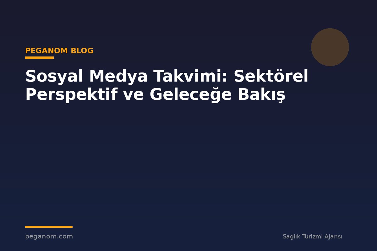 Sosyal Medya Takvimi: Sektörel Perspektif ve Geleceğe Bakış