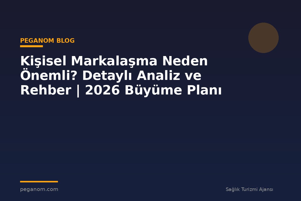 Kişisel Markalaşma Neden Önemli? Detaylı Analiz ve Rehber | 2026 Büyüme Planı