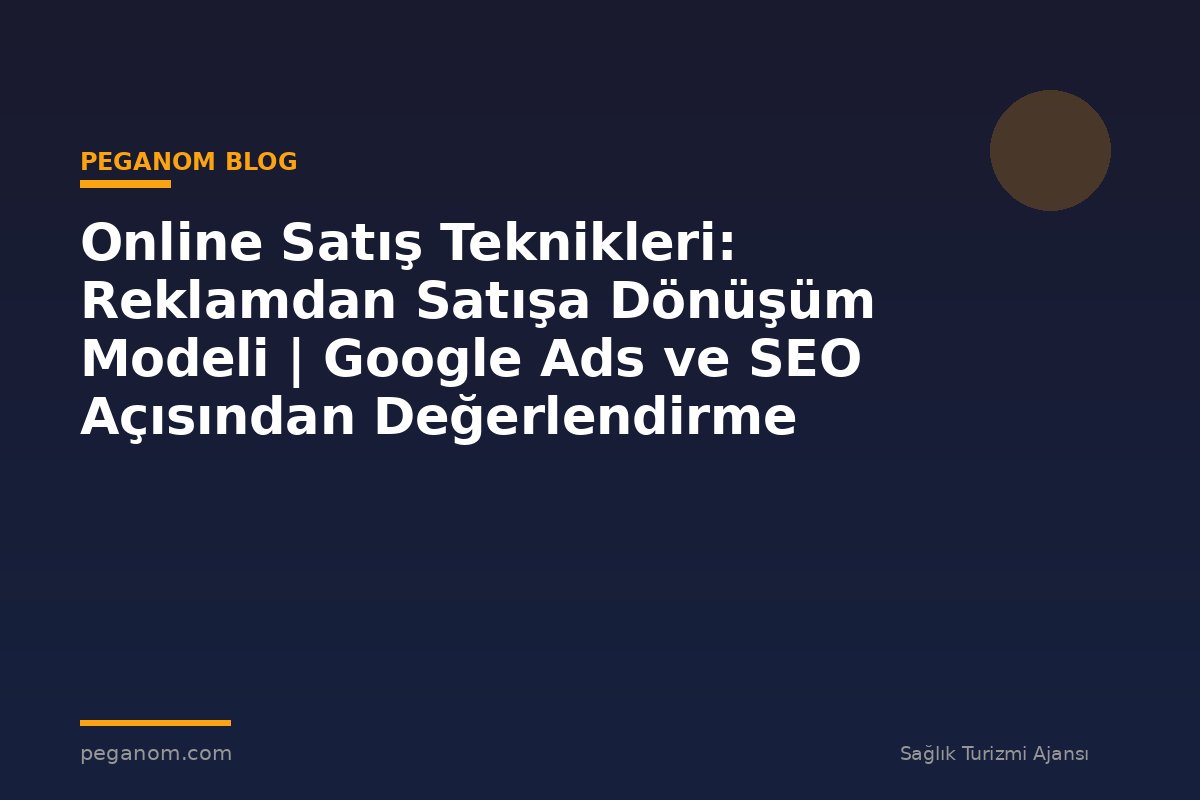 Online Satış Teknikleri: Reklamdan Satışa Dönüşüm Modeli | Google Ads ve SEO Açısından Değerlendirme