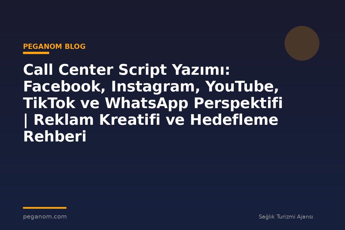 Call Center Script Yazımı: Facebook, Instagram, YouTube, TikTok ve WhatsApp Perspektifi | Reklam Kreatifi ve Hedefleme Rehberi