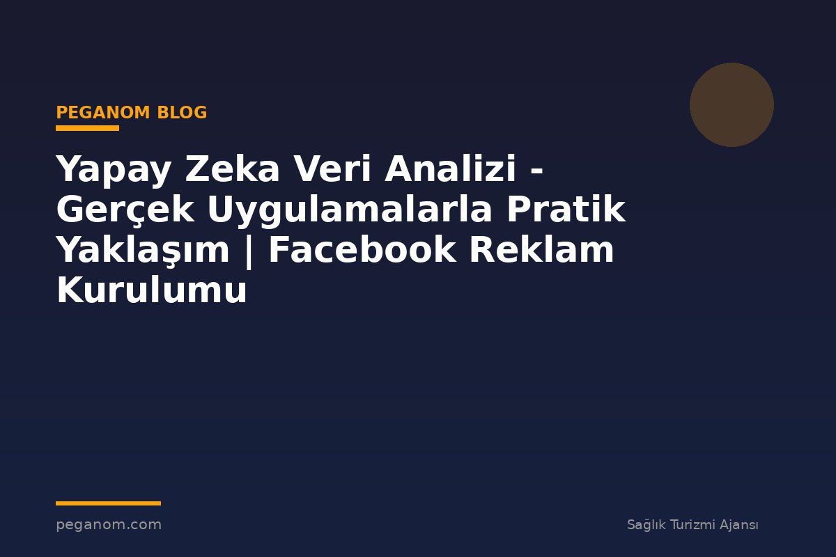 Yapay Zeka Veri Analizi - Gerçek Uygulamalarla Pratik Yaklaşım | Facebook Reklam Kurulumu