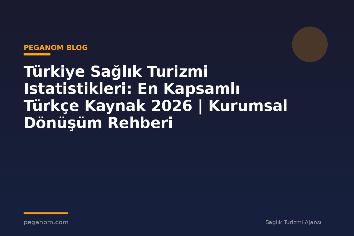 Türkiye Sağlık Turizmi Istatistikleri: En Kapsamlı Türkçe Kaynak 2026 | Kurumsal Dönüşüm Rehberi