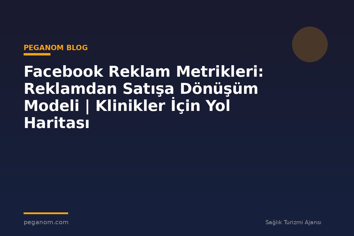 Facebook Reklam Metrikleri: Reklamdan Satışa Dönüşüm Modeli | Klinikler İçin Yol Haritası