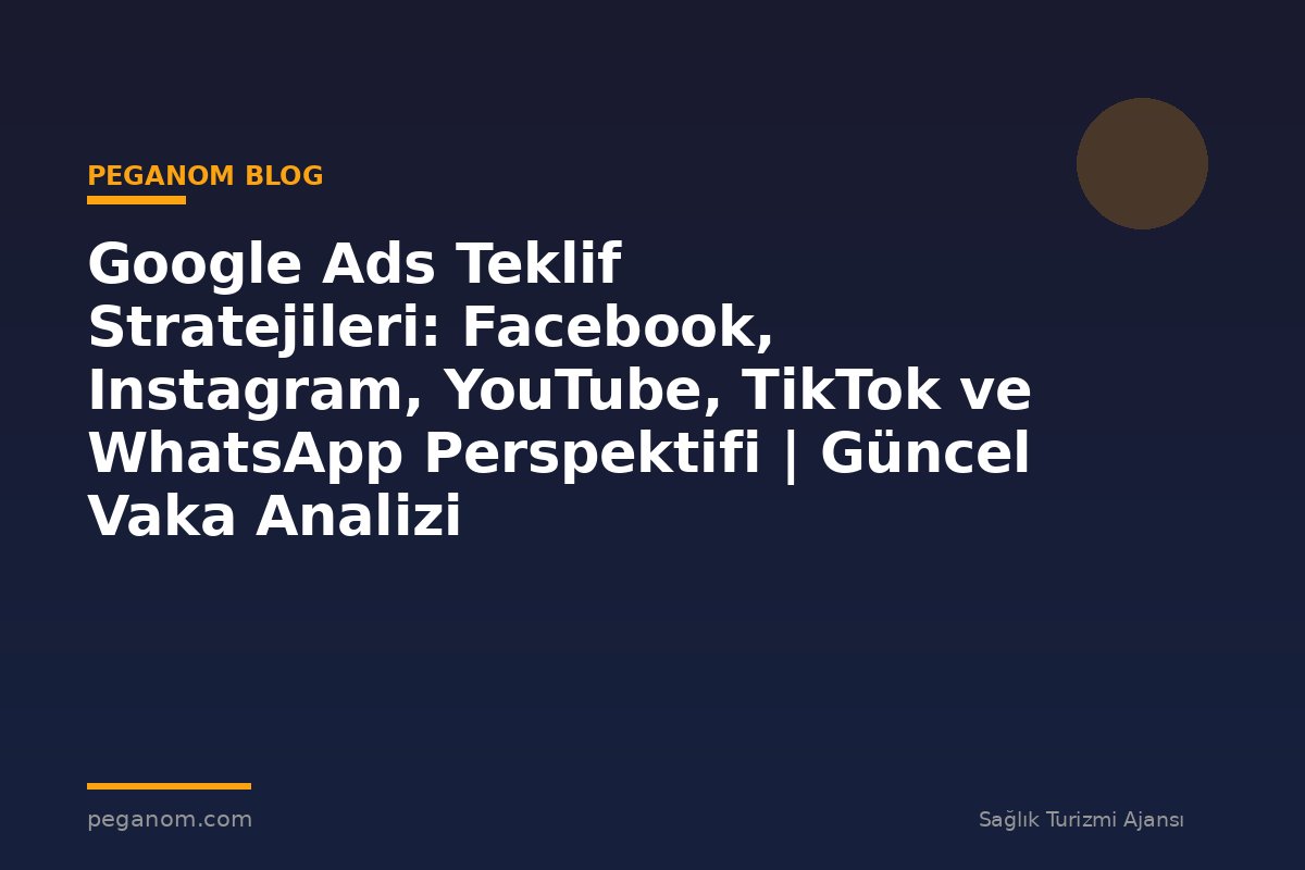 Google Ads Teklif Stratejileri: Facebook, Instagram, YouTube, TikTok ve WhatsApp Perspektifi | Güncel Vaka Analizi