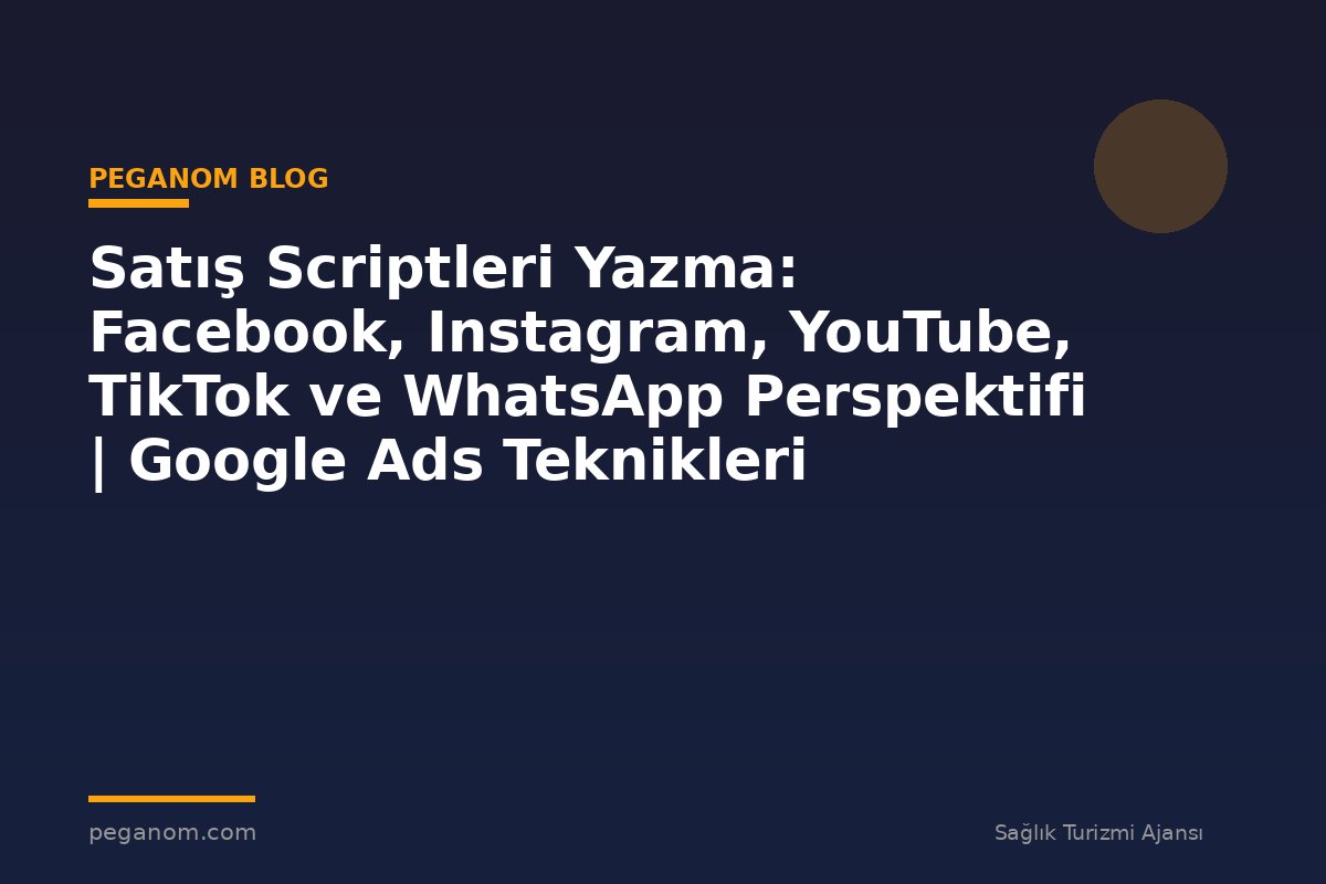 Satış Scriptleri Yazma: Facebook, Instagram, YouTube, TikTok ve WhatsApp Perspektifi | Google Ads Teknikleri