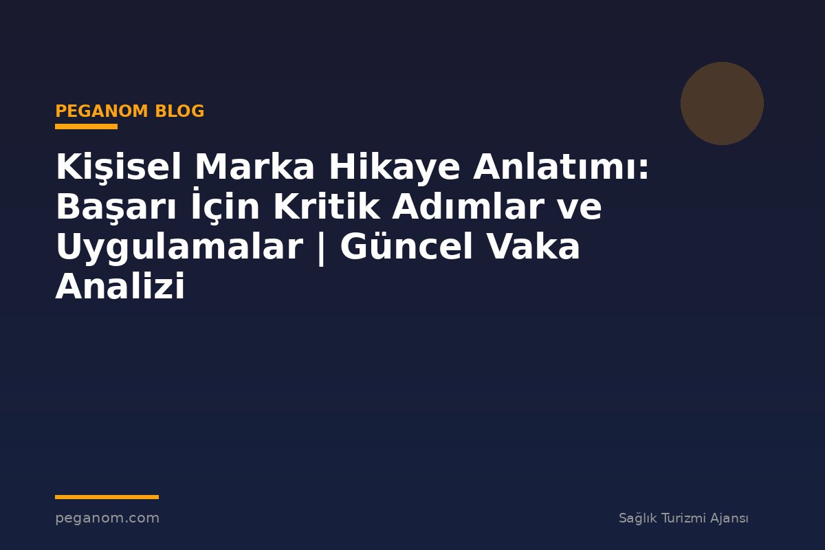 Kişisel Marka Hikaye Anlatımı: Başarı İçin Kritik Adımlar ve Uygulamalar | Güncel Vaka Analizi