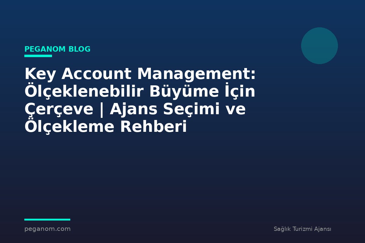 Key Account Management: Ölçeklenebilir Büyüme İçin Çerçeve | Ajans Seçimi ve Ölçekleme Rehberi