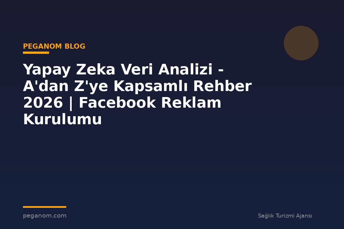 Yapay Zeka Veri Analizi - A'dan Z'ye Kapsamlı Rehber 2026 | Facebook Reklam Kurulumu