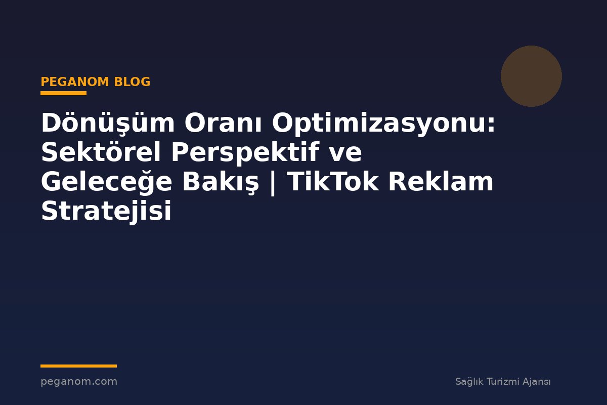 Dönüşüm Oranı Optimizasyonu: Sektörel Perspektif ve Geleceğe Bakış | TikTok Reklam Stratejisi