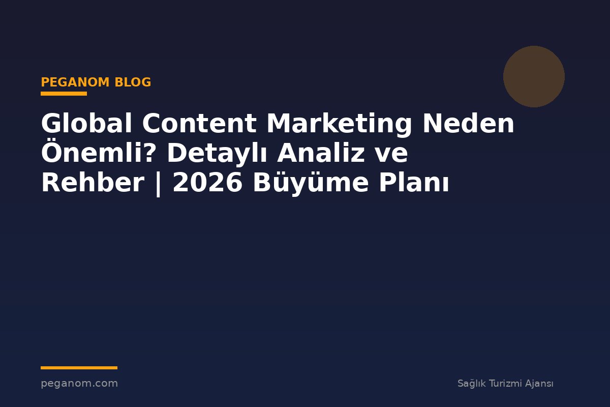Global Content Marketing Neden Önemli? Detaylı Analiz ve Rehber | 2026 Büyüme Planı