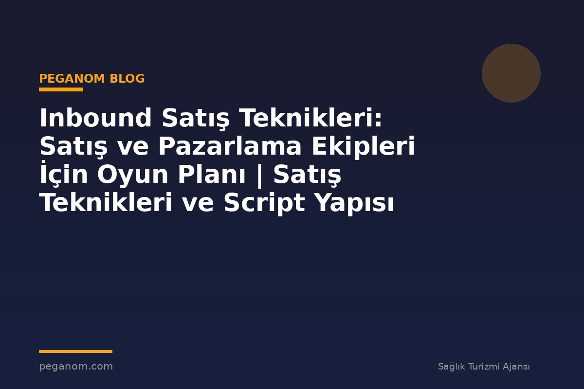 Inbound Satış Teknikleri: Satış ve Pazarlama Ekipleri İçin Oyun Planı | Satış Teknikleri ve Script Yapısı