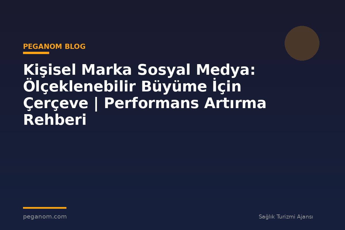 Kişisel Marka Sosyal Medya: Ölçeklenebilir Büyüme İçin Çerçeve | Performans Artırma Rehberi