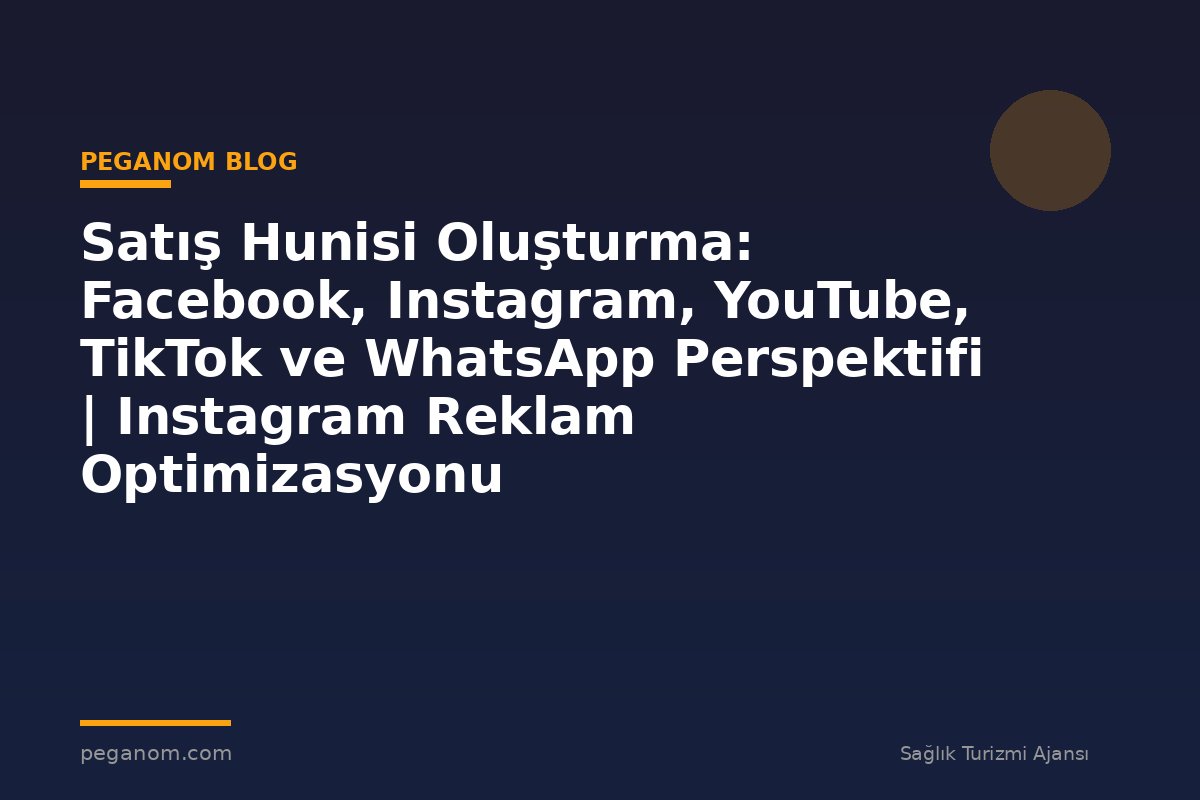 Satış Hunisi Oluşturma: Facebook, Instagram, YouTube, TikTok ve WhatsApp Perspektifi | Instagram Reklam Optimizasyonu