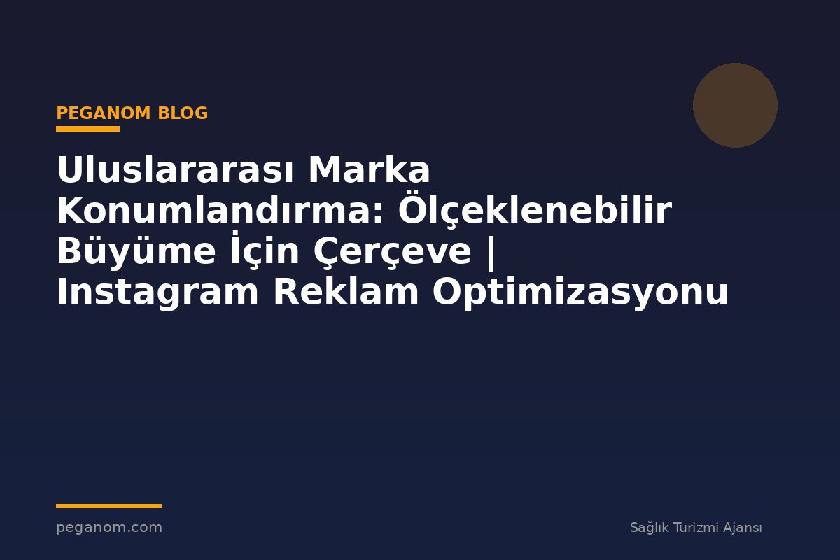 Uluslararası Marka Konumlandırma: Ölçeklenebilir Büyüme İçin Çerçeve | Instagram Reklam Optimizasyonu